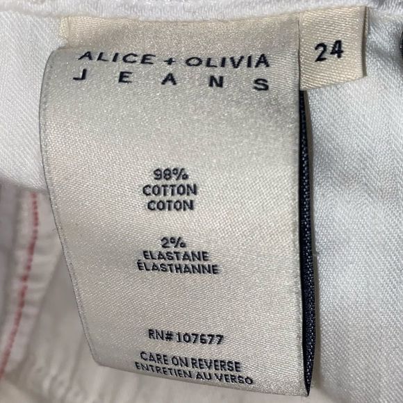 Alice + Olivia exposed button denim skirt- Size 24 - Picture 3 of 6